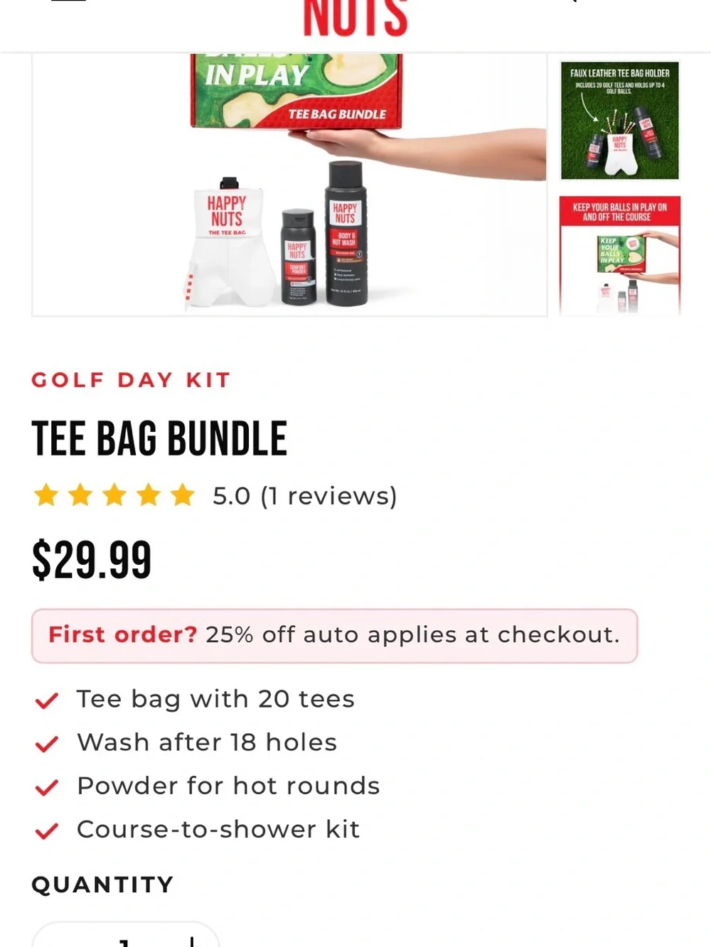Tee Bag Bundle - Happy Nuts